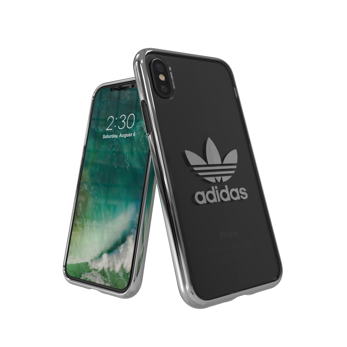 Shop Clear Case Silver - Transparent iPhone X-iPhone XS | adidas-cases