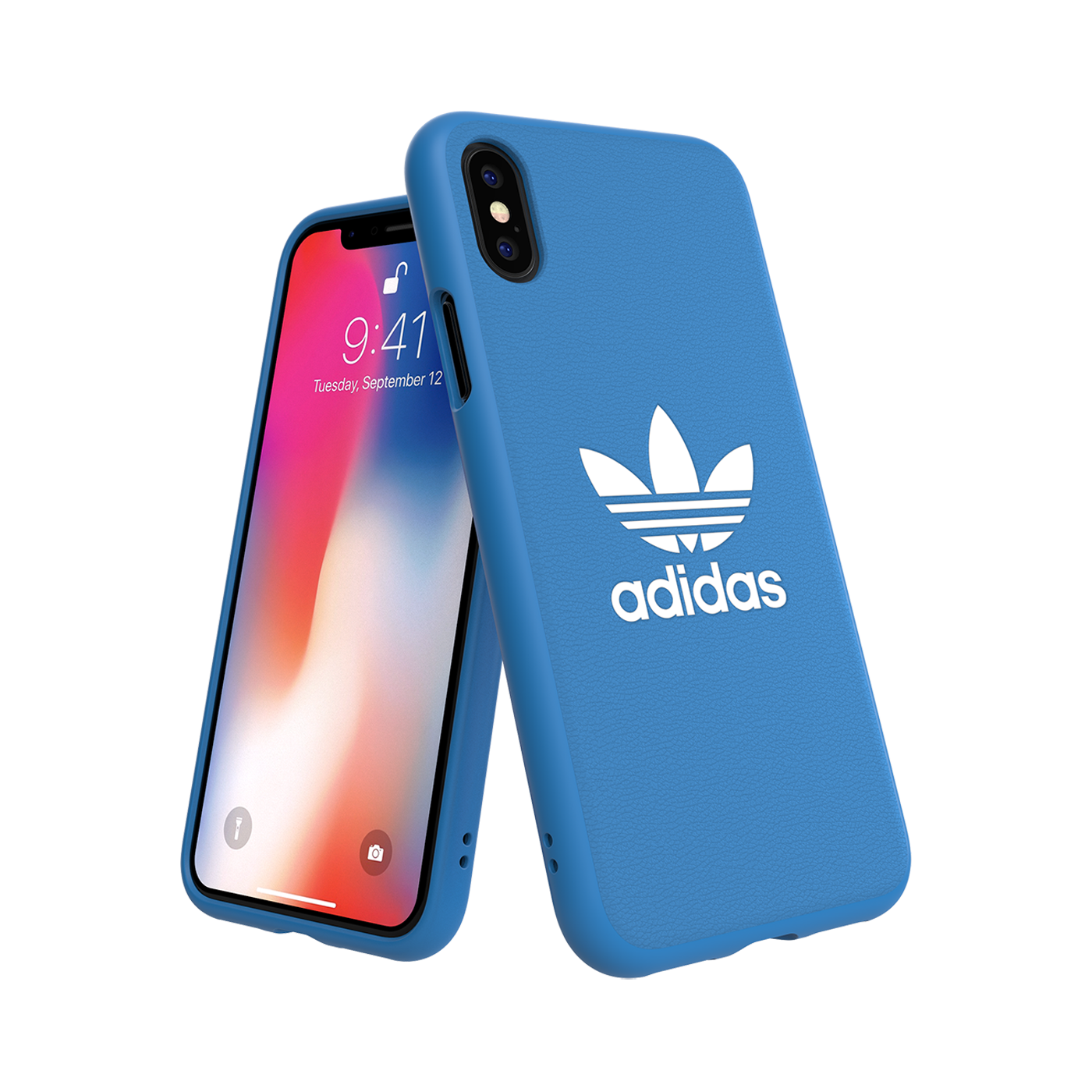 adidas Originals Trefoil Snap Case Blue - White iPhone 14 
