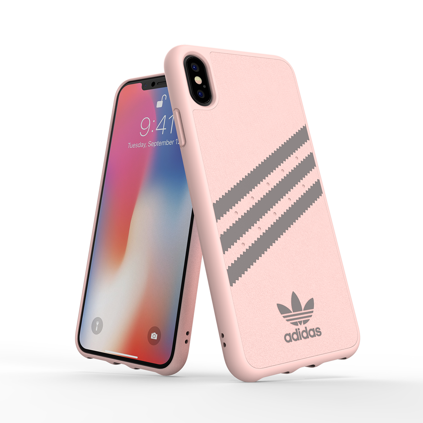 adidas Originals 3-Stripes Snap Case Gray - Pink iPhone 2 