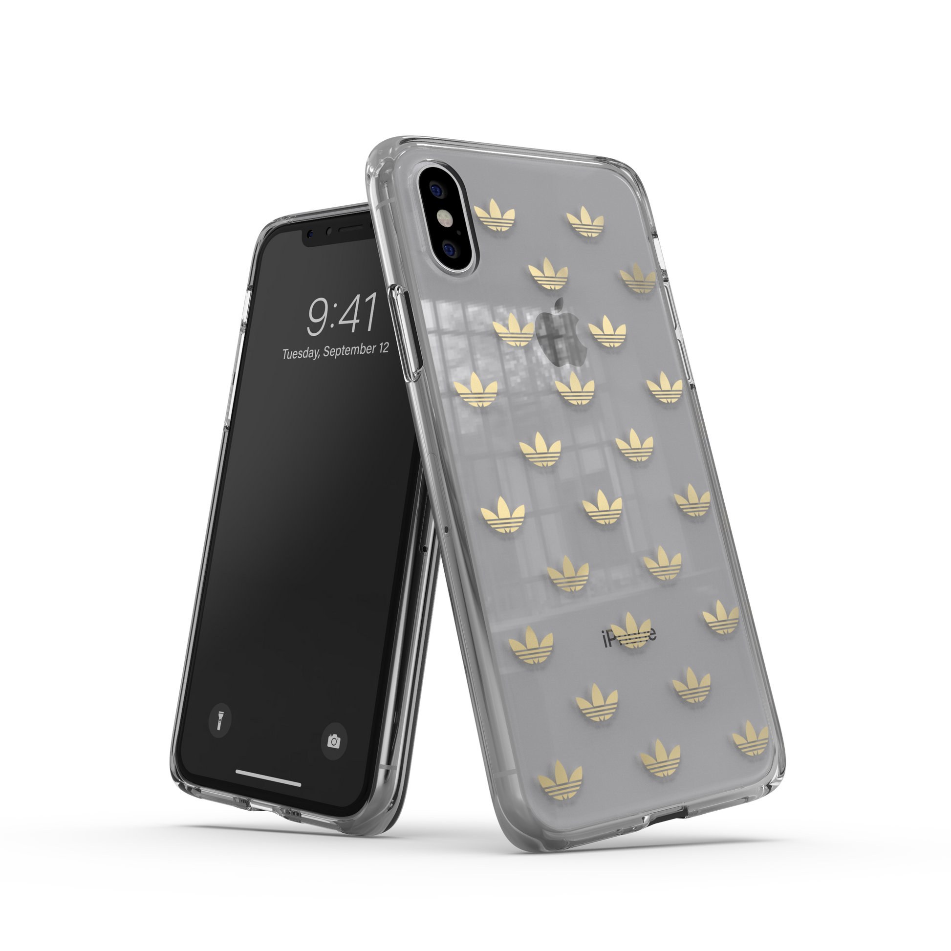 Gold LV Logo iPhone XR Clear Case