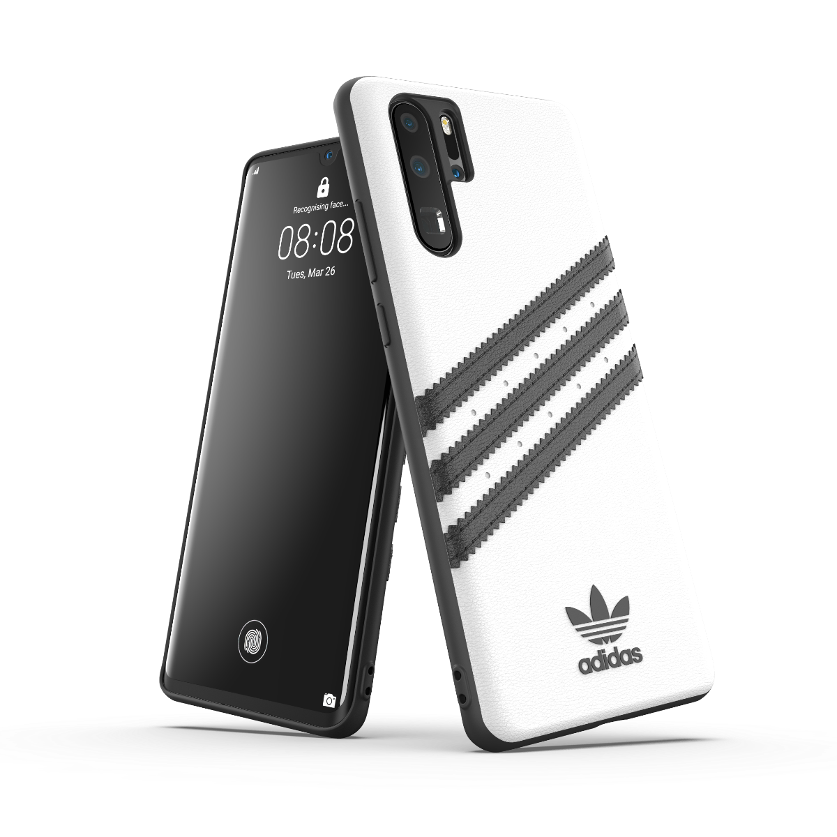 adidas Originals 3-Stripes Snap Case White - Black Huawei 14 