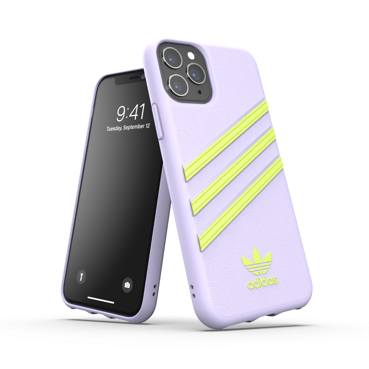 adidas Originals 3-Stripes Snap Case Purple - Yellow iPhone 3 37638