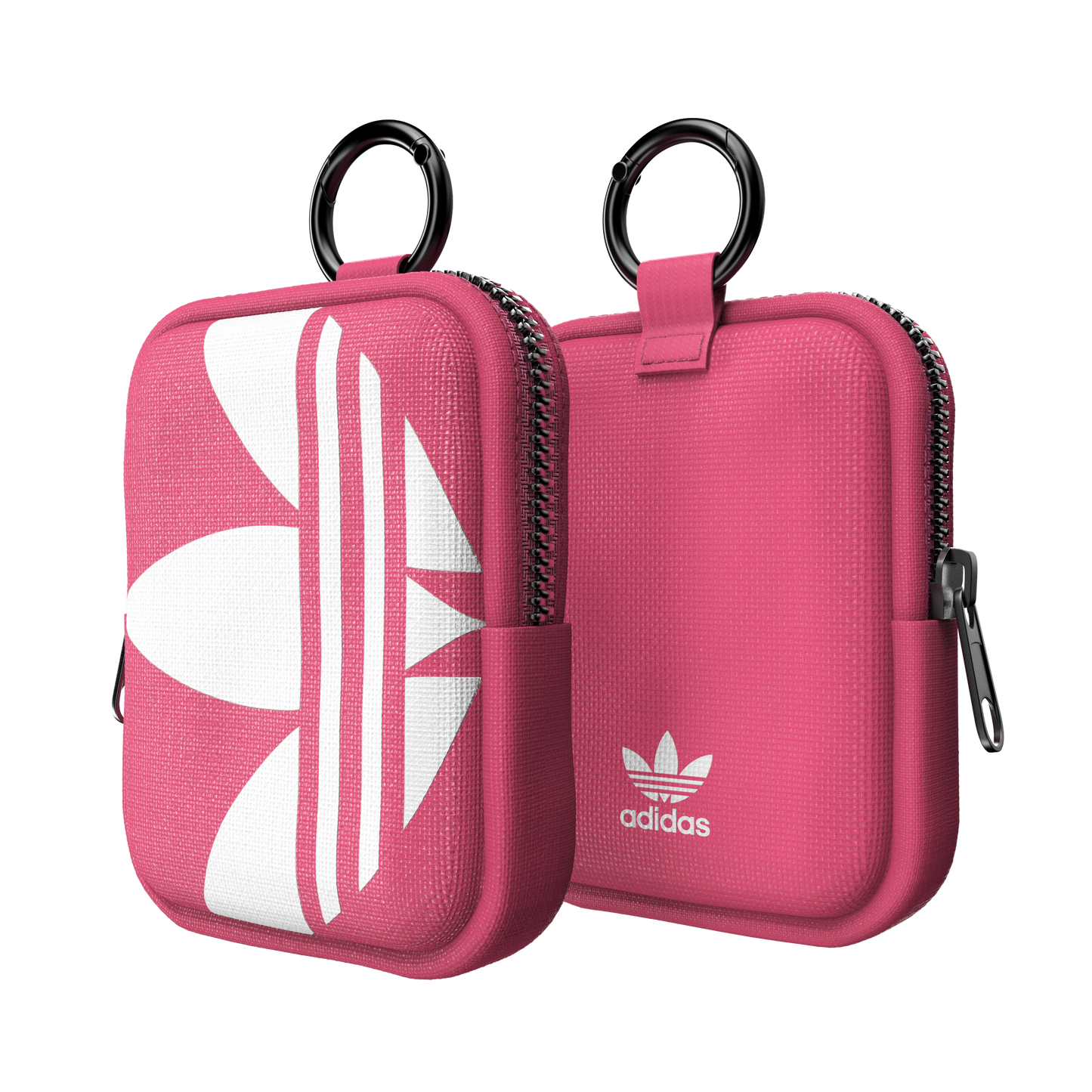 Small Tech Pouch Pink - White