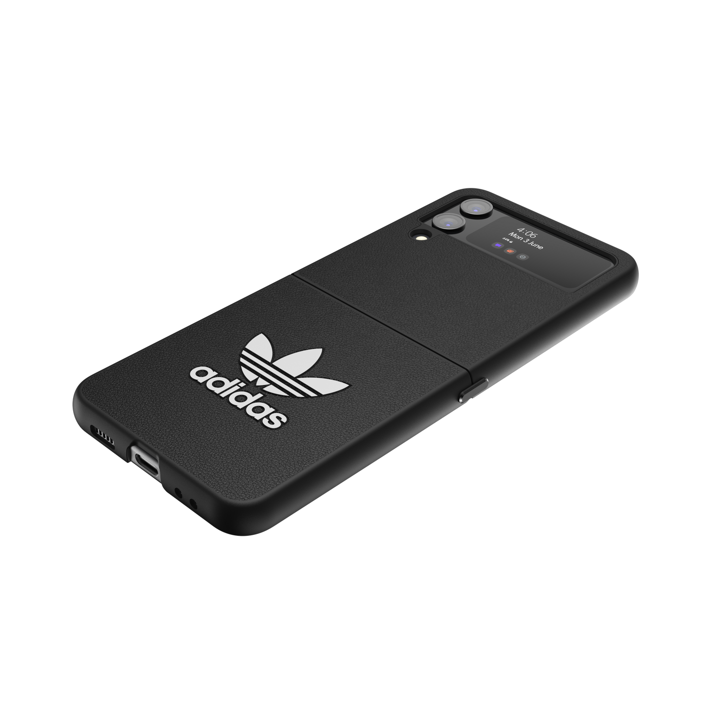 adidas Originals Trefoil Snap Case Black & White Samsung Galaxy Z Flip 4 7 