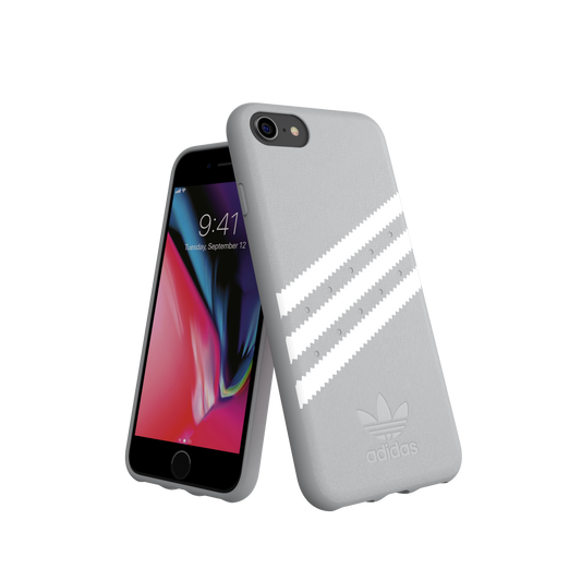 adidas Originals 3-Stripes Snap Case Gray - White iPhone 1 32075
